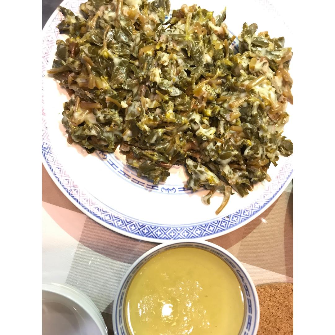 鄂西北特色时令美食－蒸马齿苋