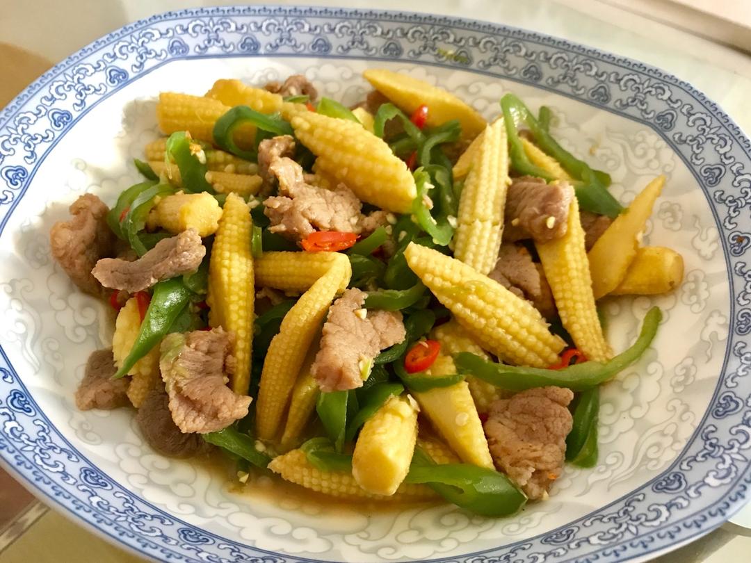 vjzhong做的玉米笋炒肉