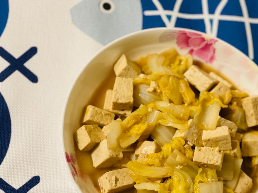 白菜豆腐这样做😋连汤汁都不剩🔅鲜美又美味