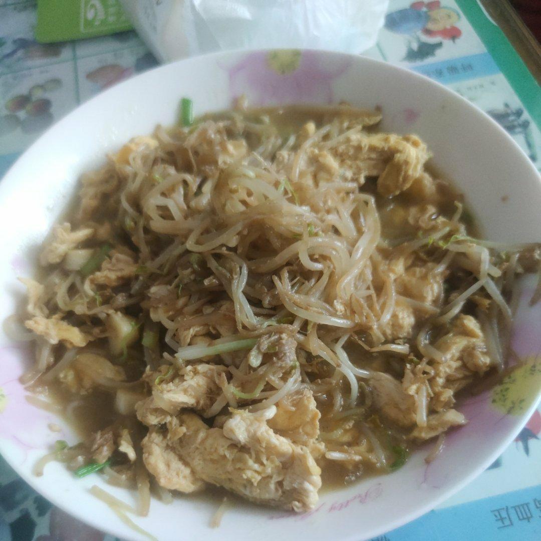豆芽炒鸡蛋