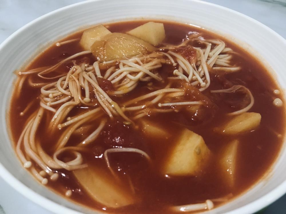 番茄金针菇汤