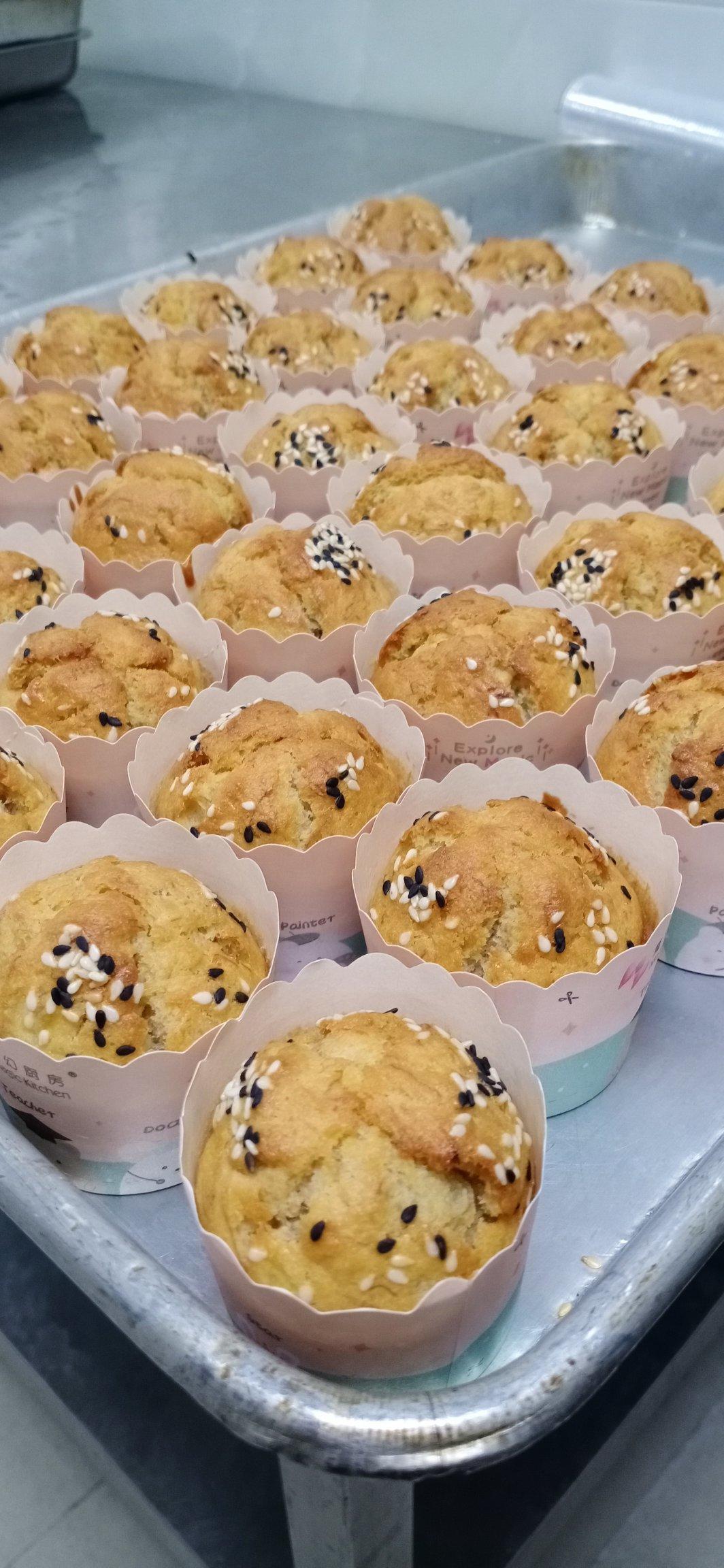 少女心的香蕉蔓越莓玛芬