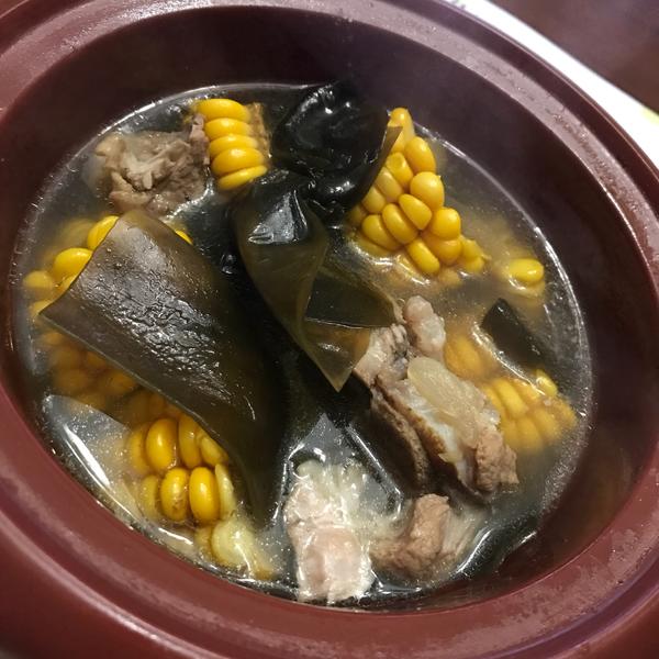 肉骨头海带玉米汤