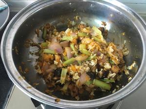 南瓜鸡菇营养拌饭的做法 步骤6