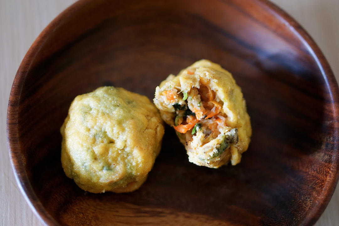 （减脂）玉米面菜团子