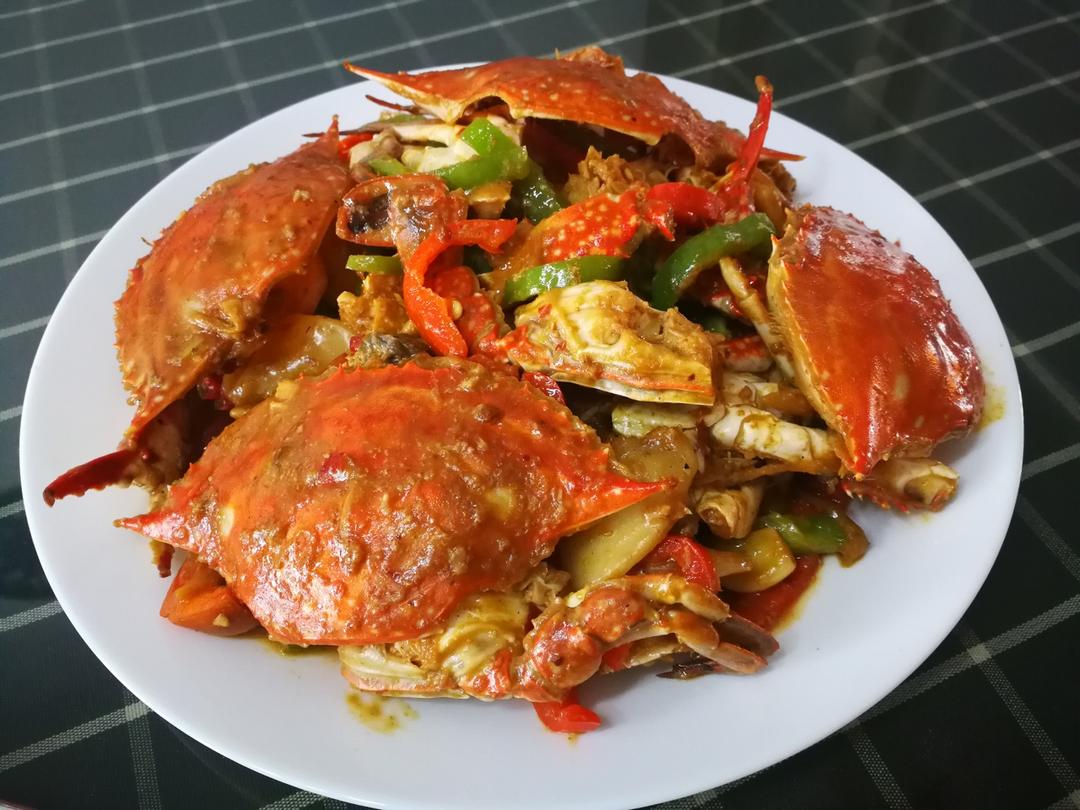 梭子蟹炒年糕