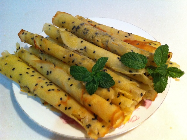 平底锅脆皮蛋卷