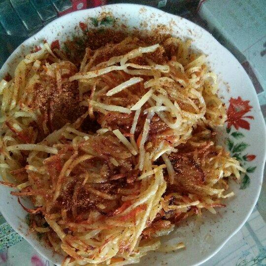 零失败胡萝卜土豆丝饼