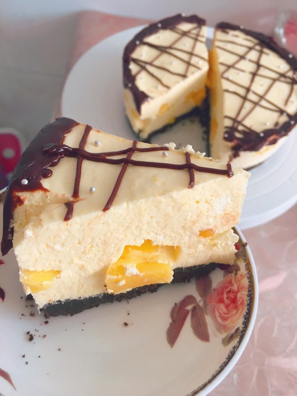 【视频】芒果慕斯（6寸） | 含镜面果胶配方