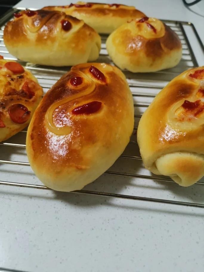 美味的香肠面包