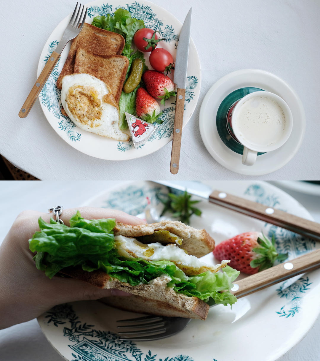 Sunsun起床吃早饭！