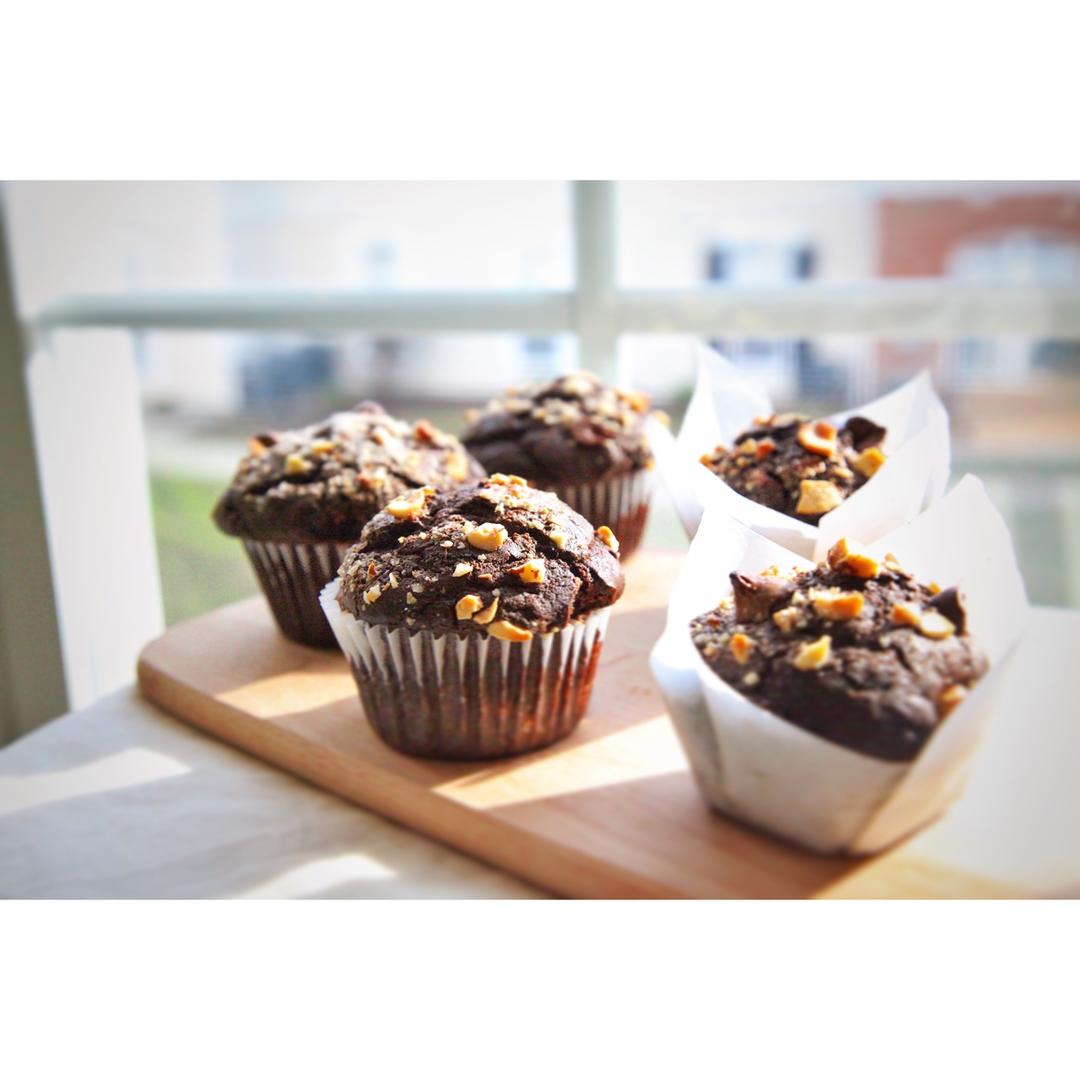 浓情巧克力摩卡马芬<Chocolate Espresso Muffins>