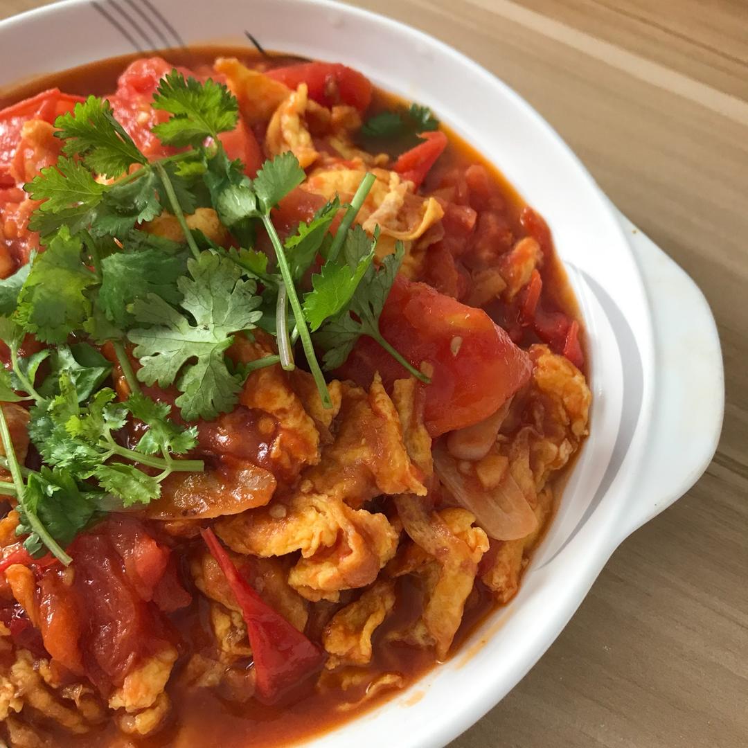 赛螃蟹炒番茄【The national Chinese food】