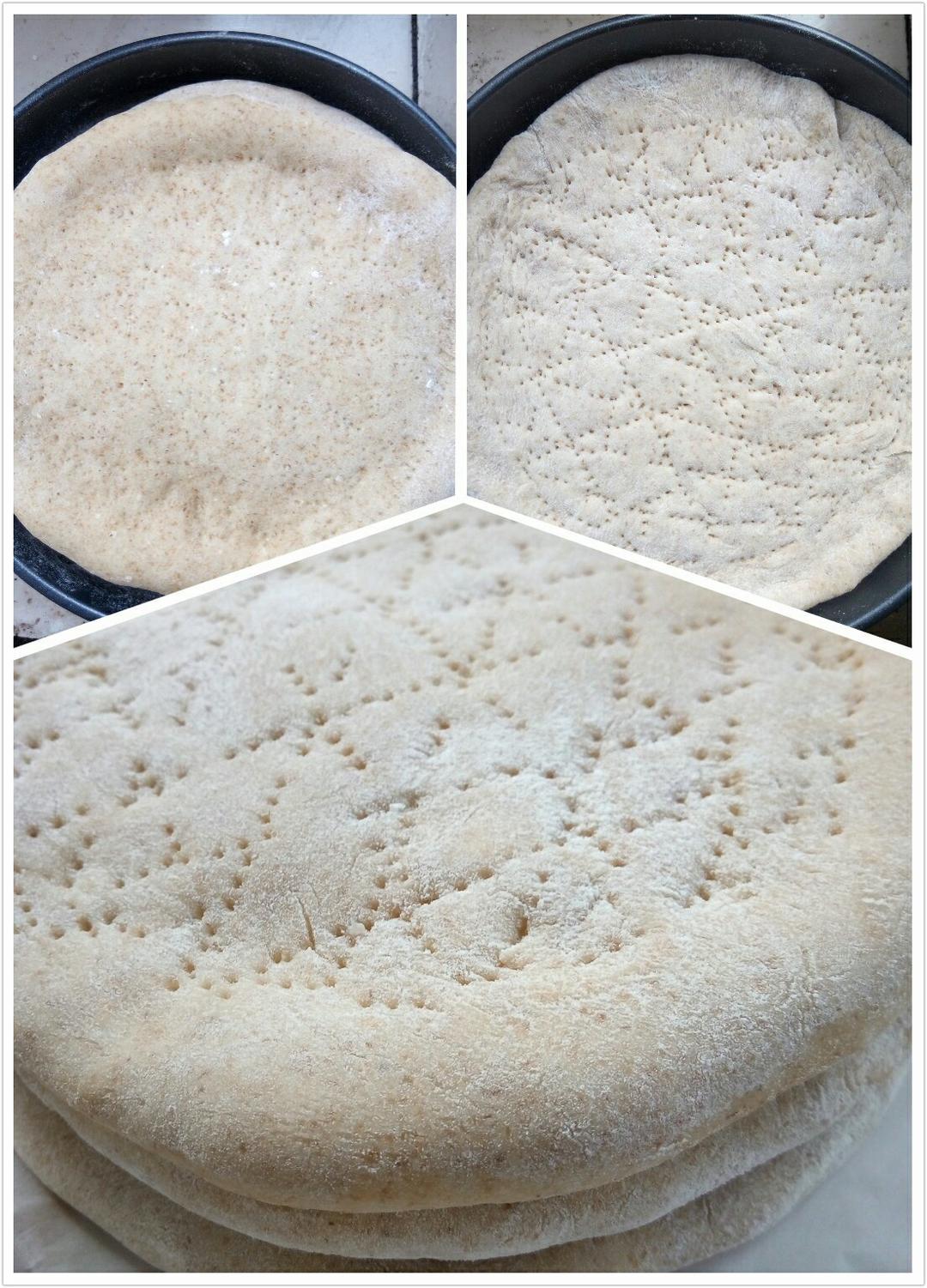 八寸披萨饼皮（四个）制作