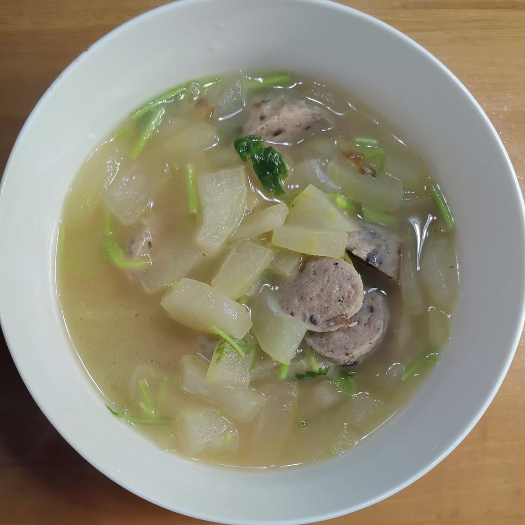 冬瓜鱼丸汤极简版💜
