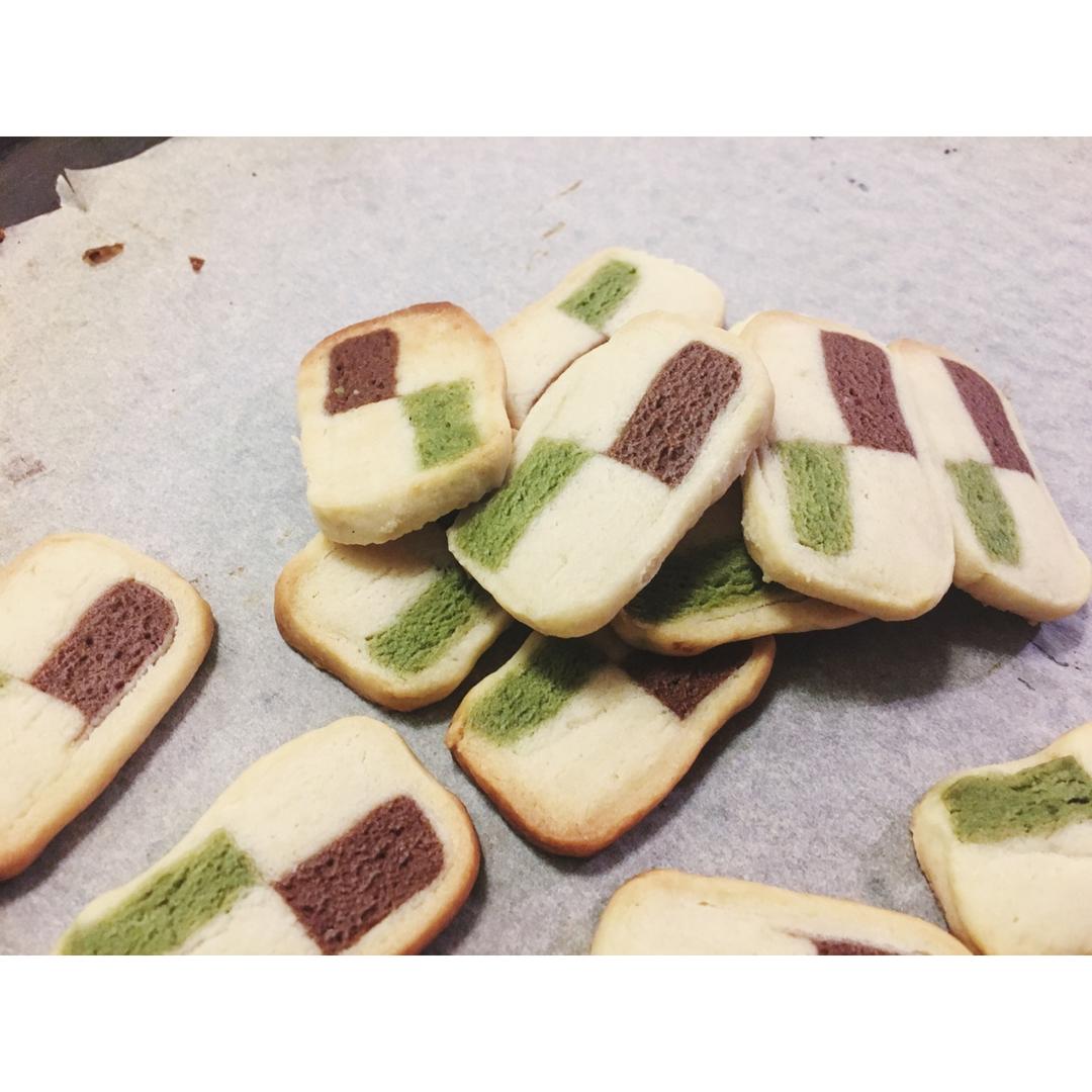 双色小棋格饼干