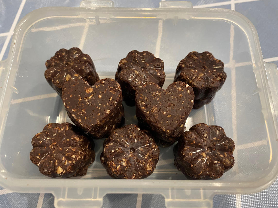 巧克力燕麦饼干•Less is More• 无砂糖无黄油免烤箱