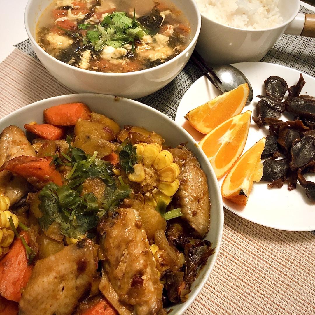 家常版三汁鸡翅焖锅