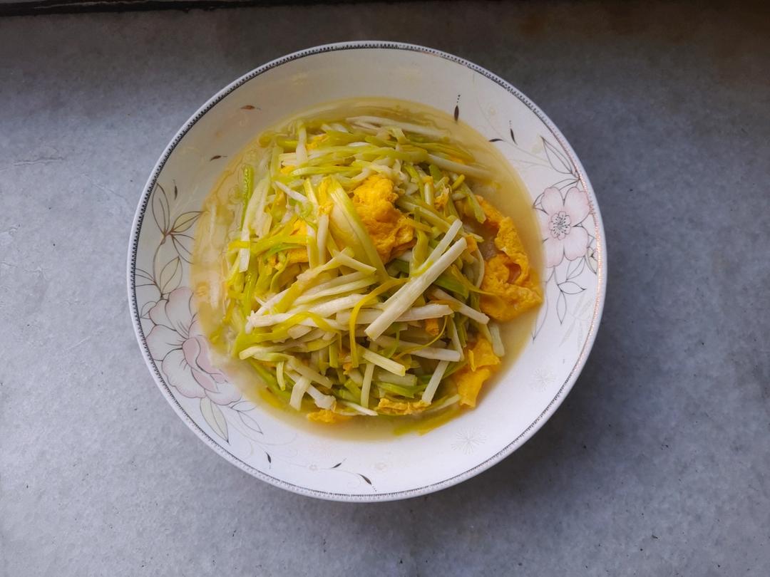 蒜黄炒蛋