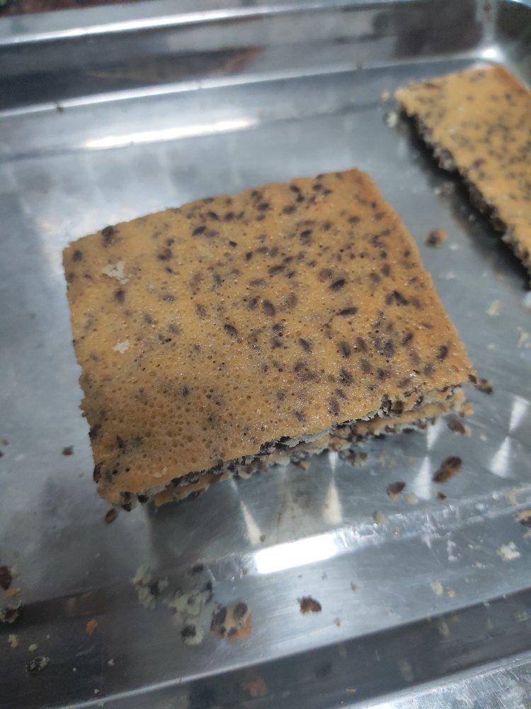 芝麻薄脆饼干，一步操作，超级简单