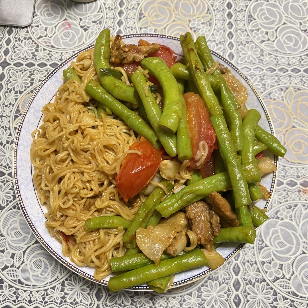 豆角焖面
