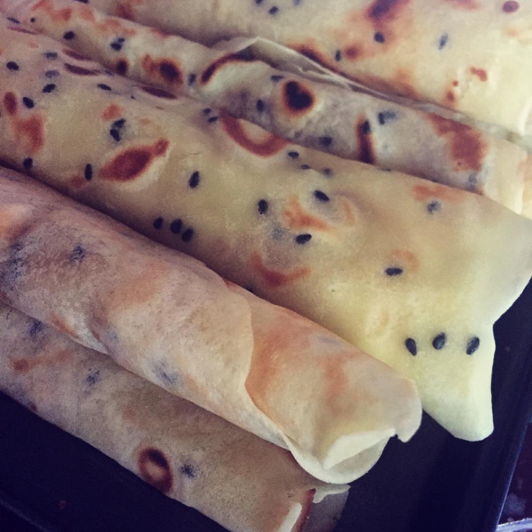 平底锅脆皮蛋卷