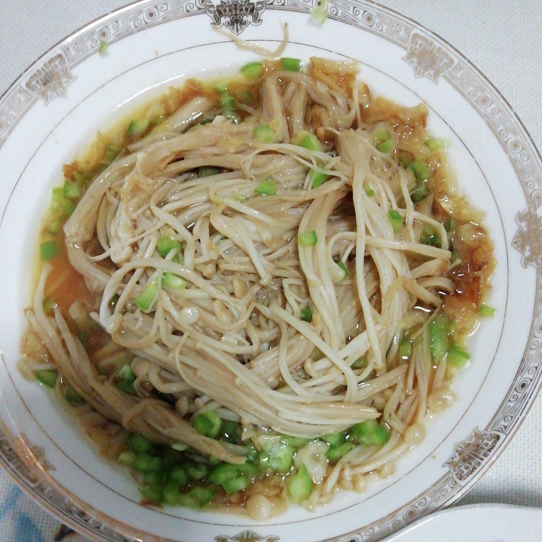 蒜蓉蒸金针菇