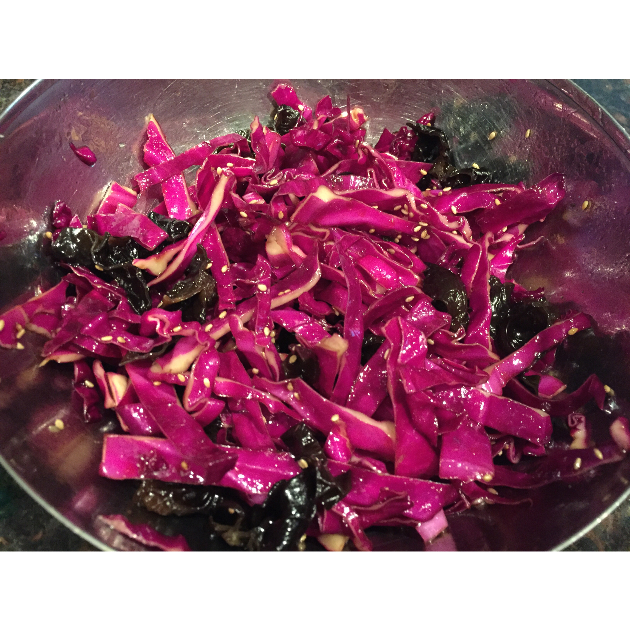 紫甘蓝拌黑木耳