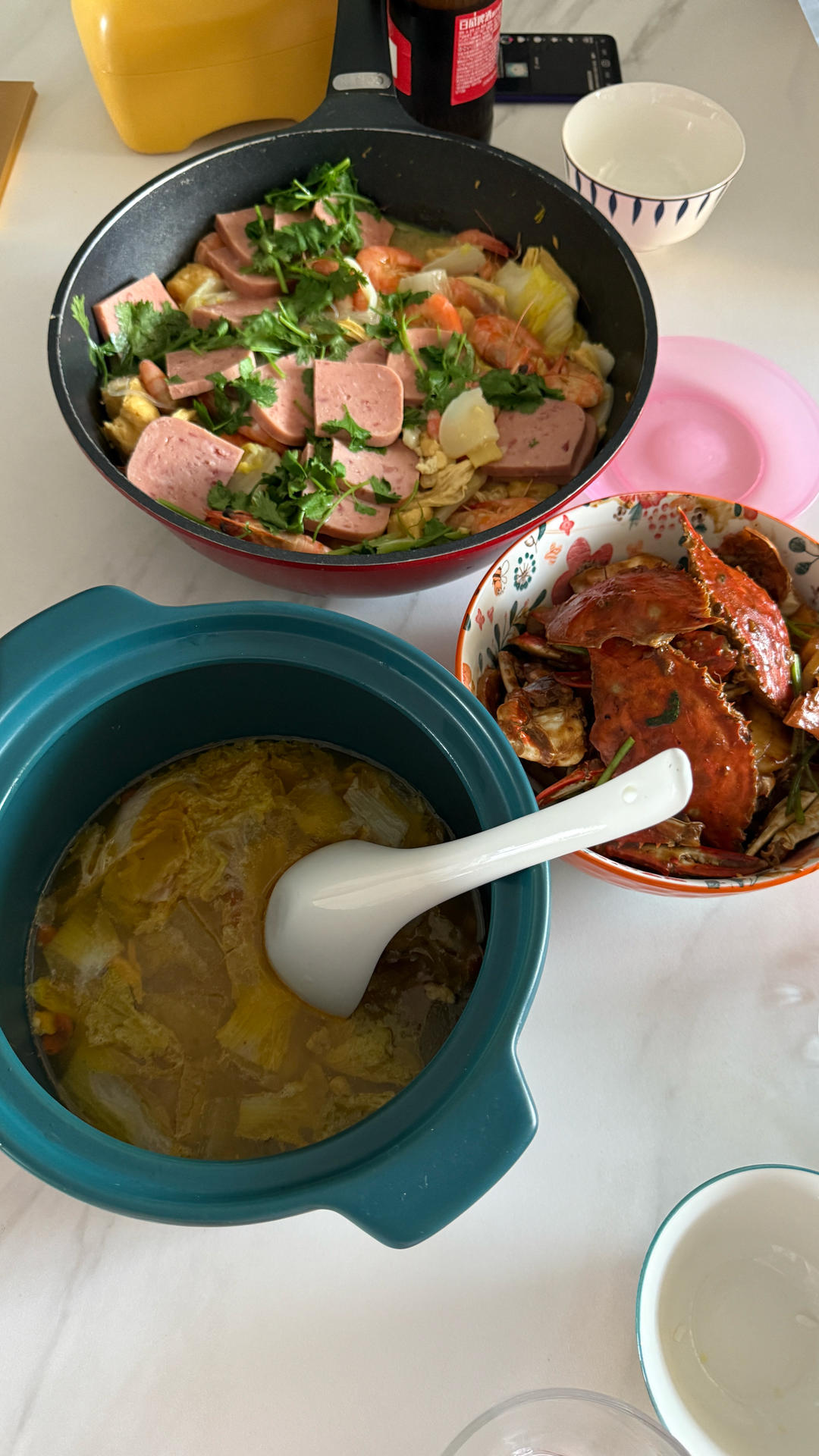 梭子蟹炒年糕～标准的江浙菜