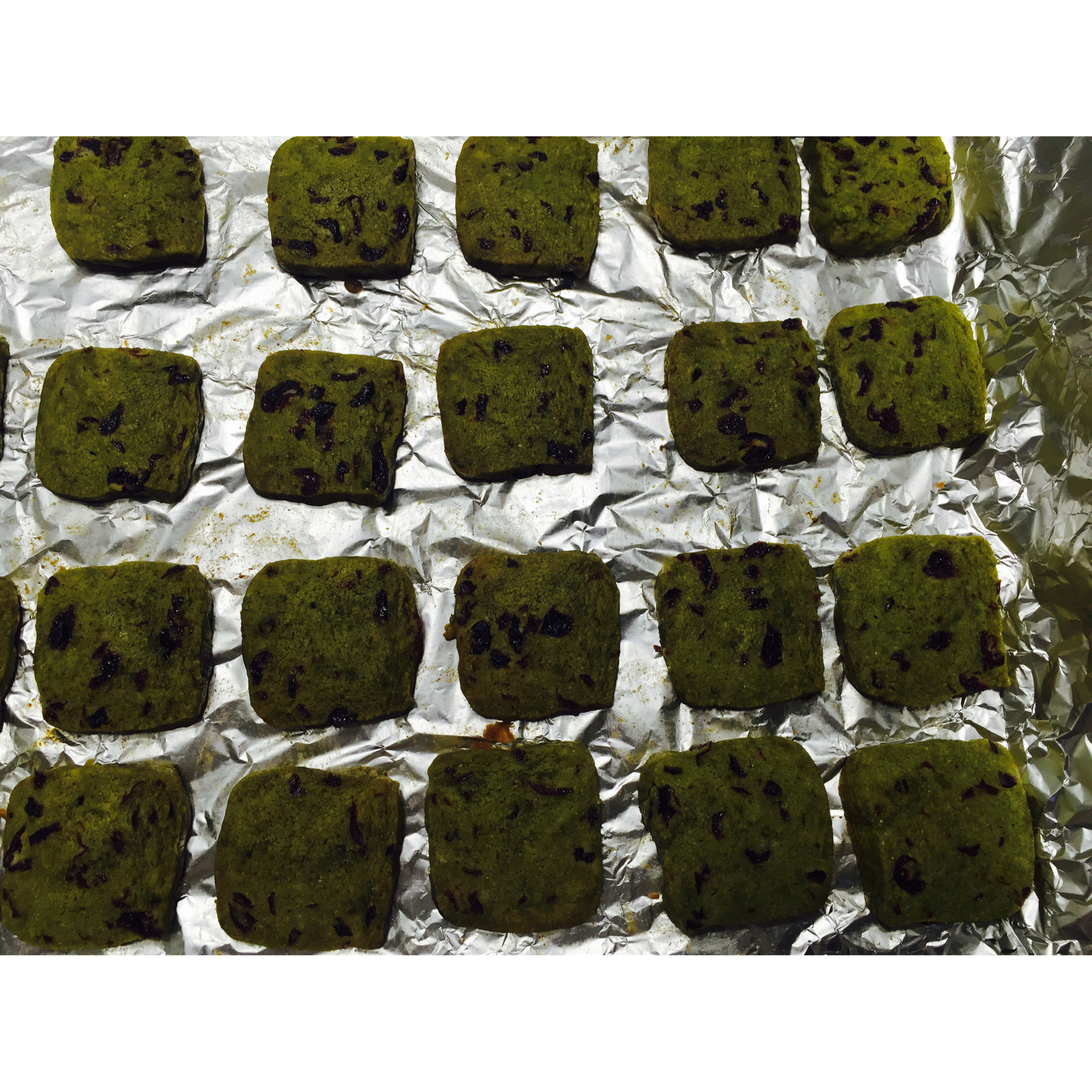 抹茶蔓越莓饼干