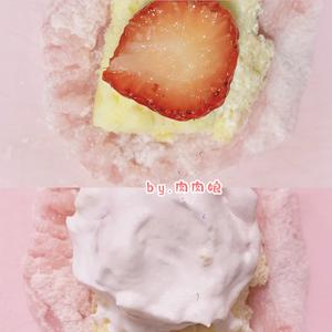 罗森便利店同款🍓草莓冰皮月亮蛋糕|雪媚娘的做法 步骤6