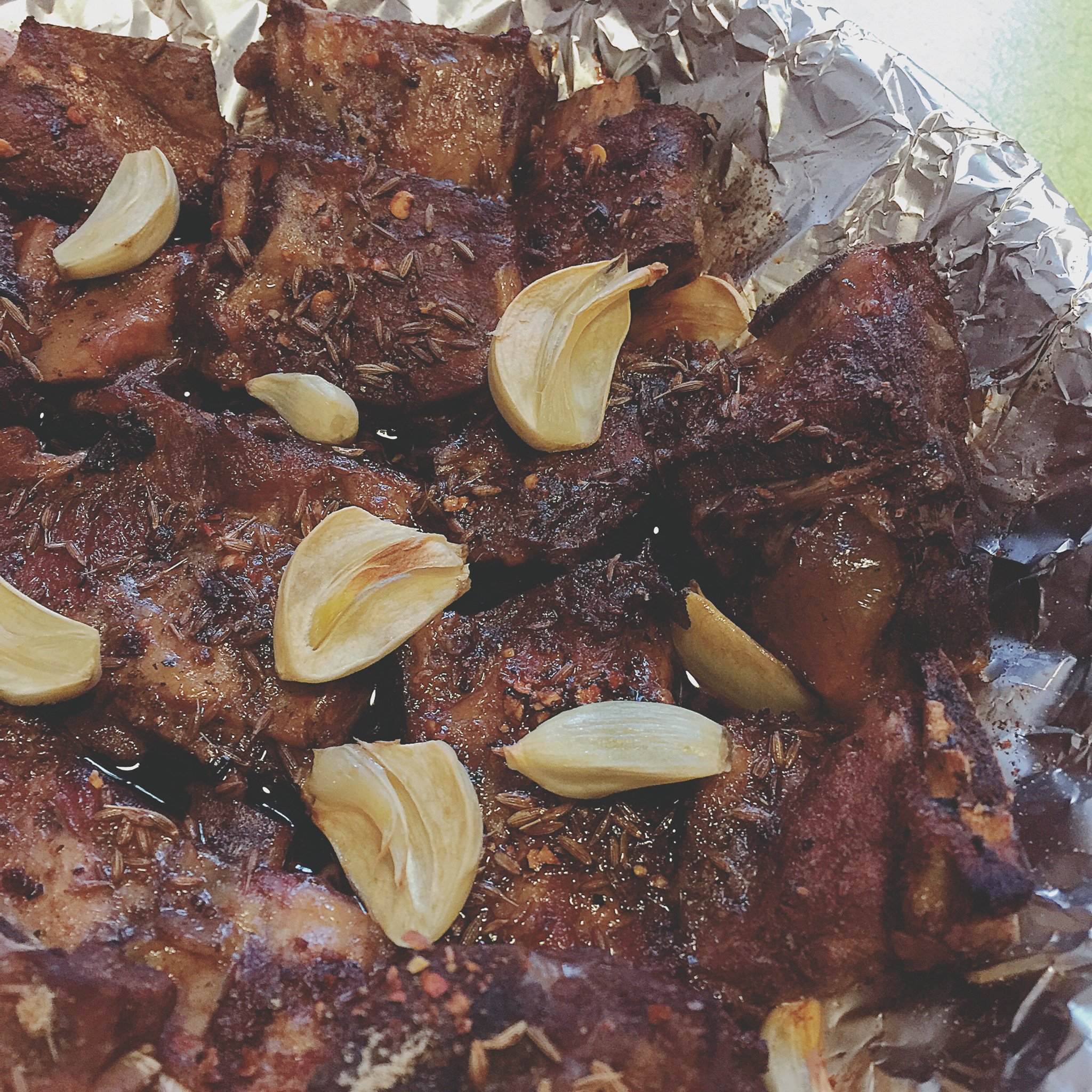 烤排骨～有葱油做法