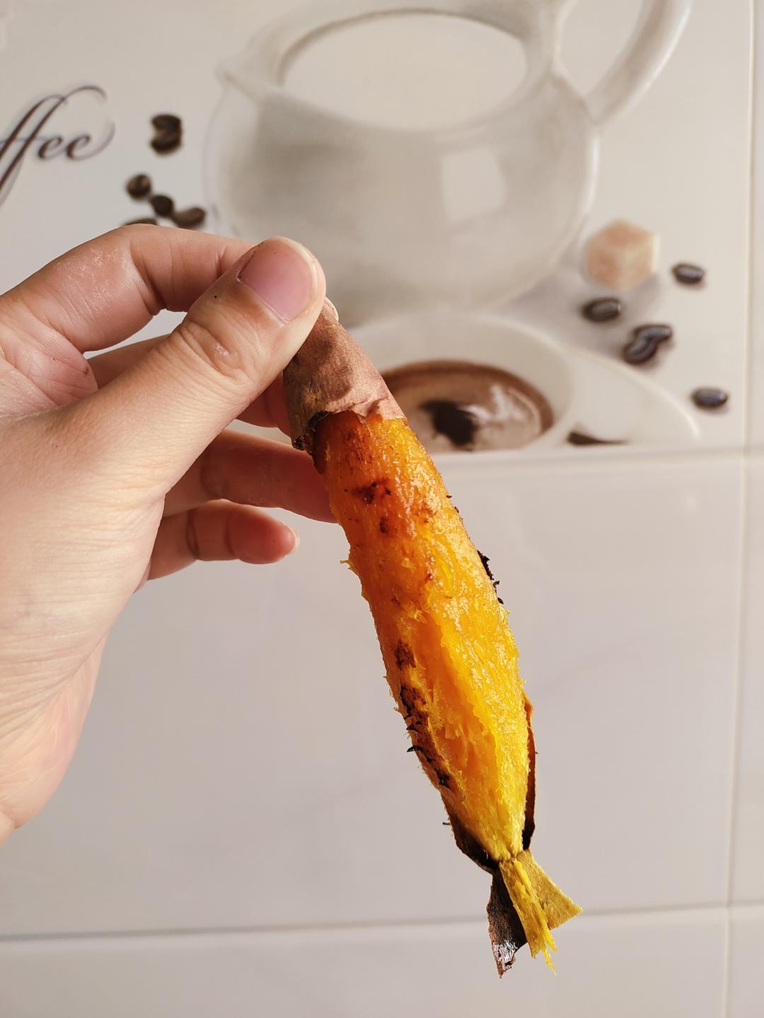 【糯唧唧的烤红薯】糖油四溢皮肉分离外糯里嫩吸溜着吃！