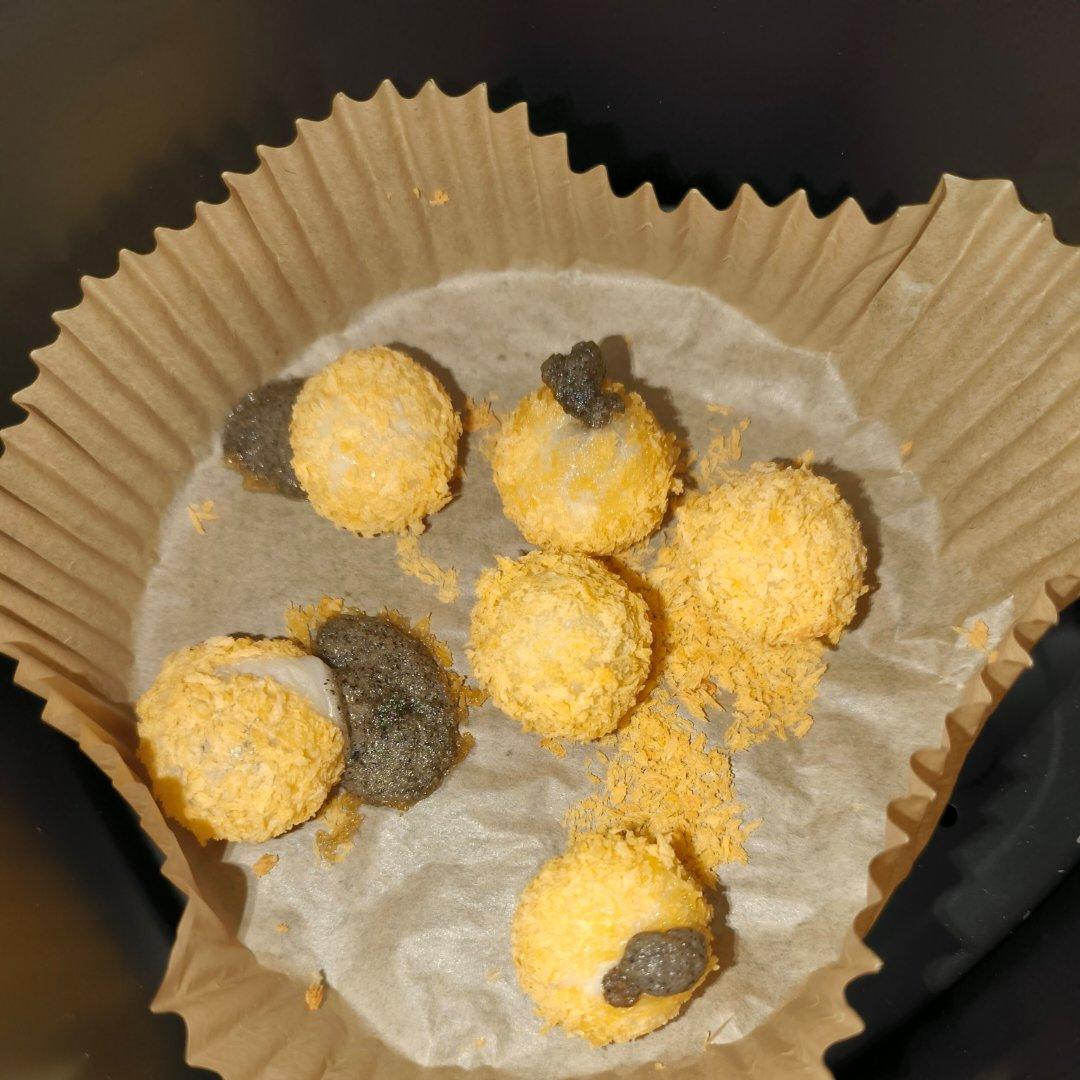 炸汤圆，空气炸锅（不露馅）