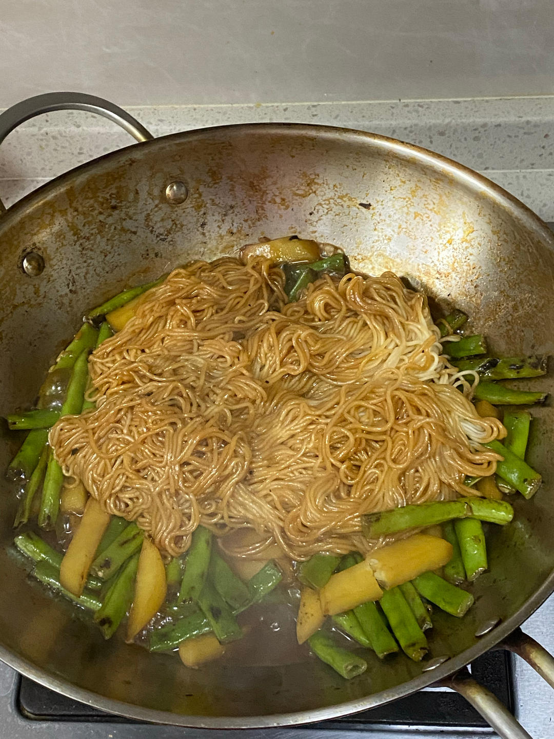 土豆豆角焖面