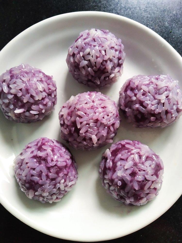 糯米紫薯丸子