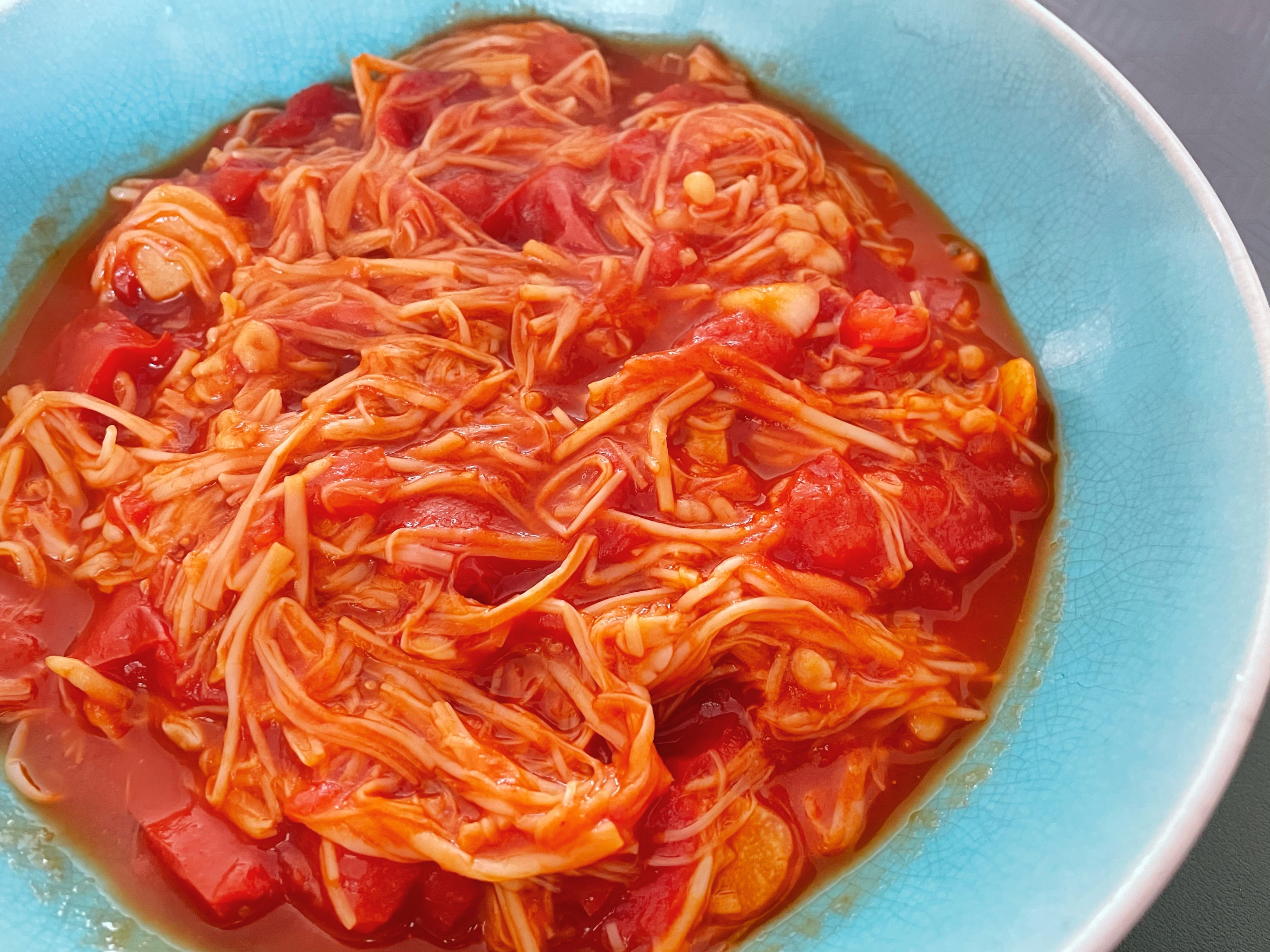 低脂低卡减脂餐‼️家常快手菜‼️番茄金针菇‼️好吃不胖