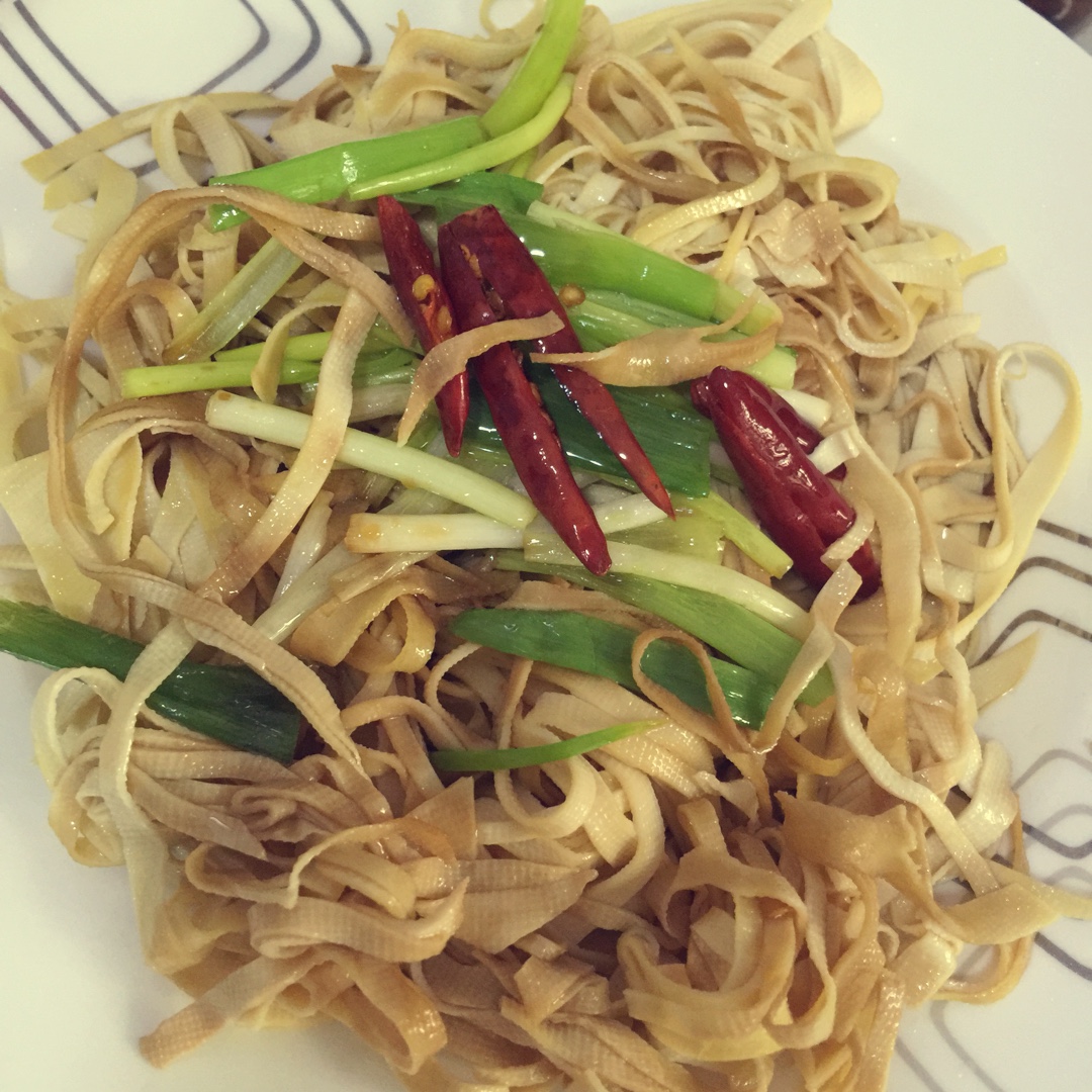 葱油豆腐皮