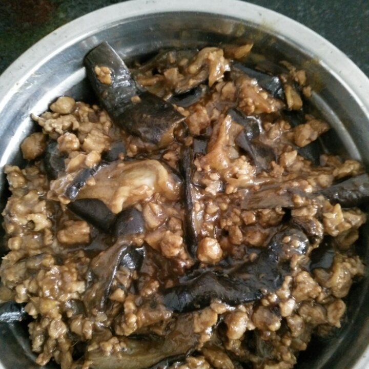 红烧肉沫茄子