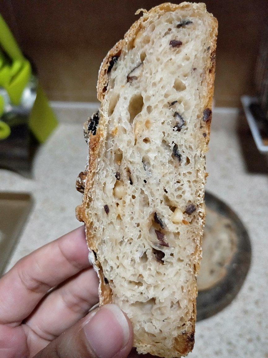 【天然酵种】蘑菇橄榄大蒜欧包