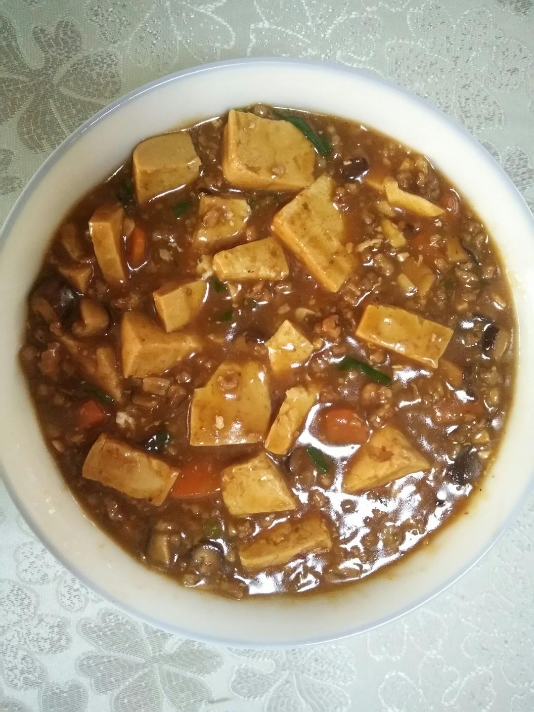 超级下饭的香菇肉沫豆腐
