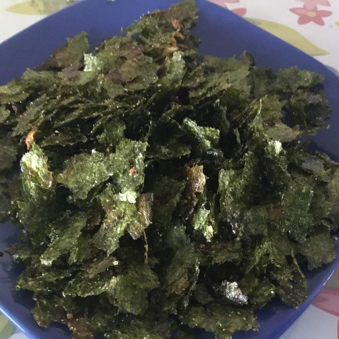 平底锅干炒紫菜