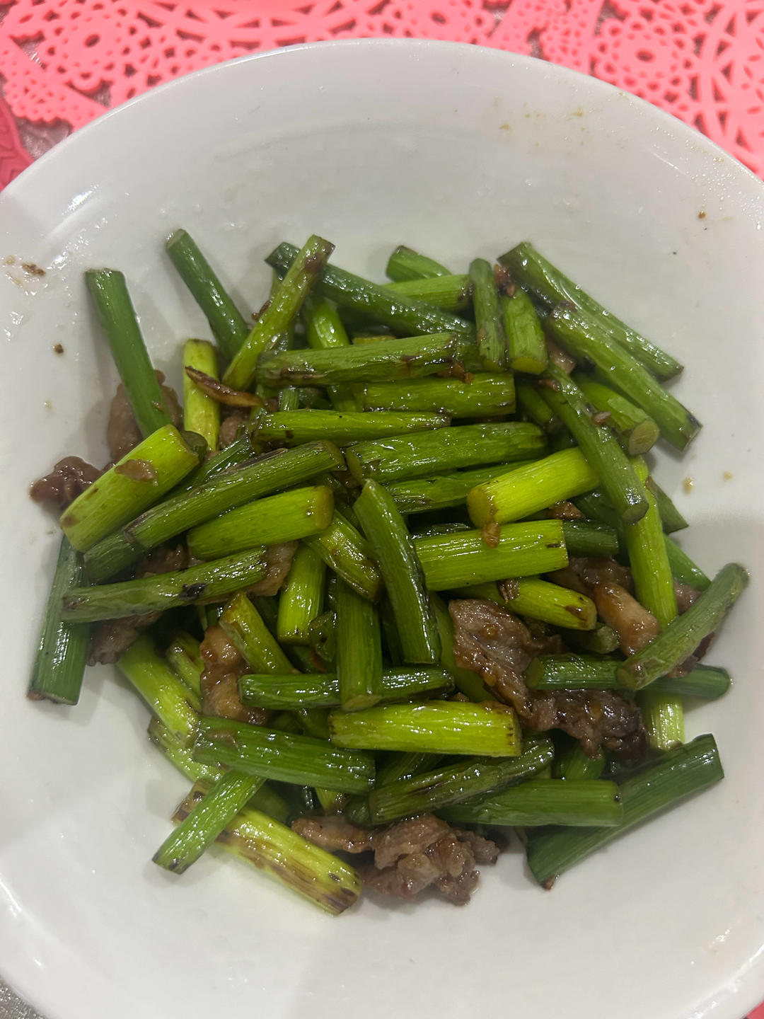 蒜苗炒肉