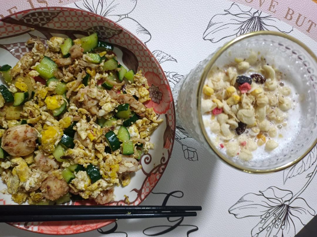 虾仁炒黄瓜
