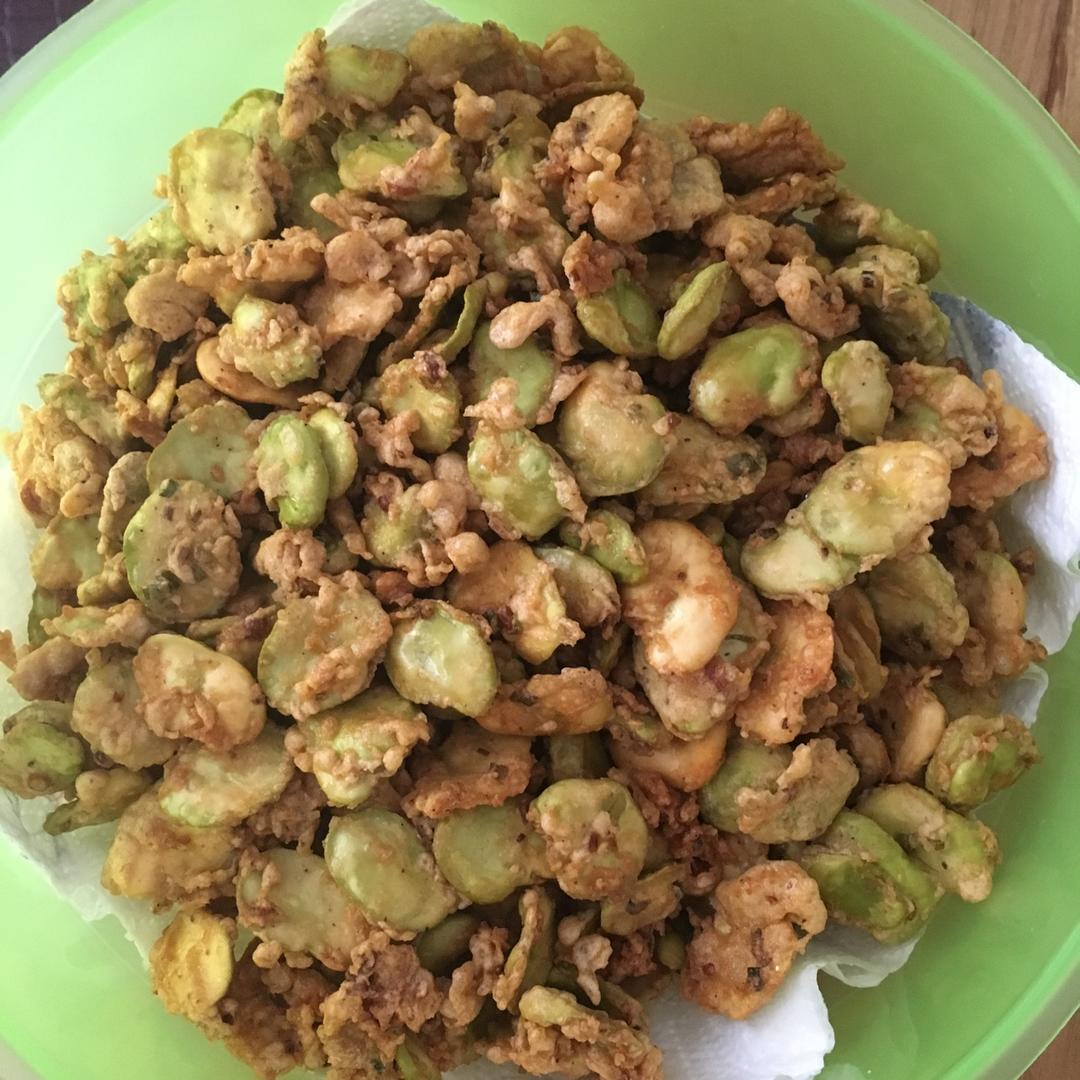 梦无魇做的油炸蚕豆