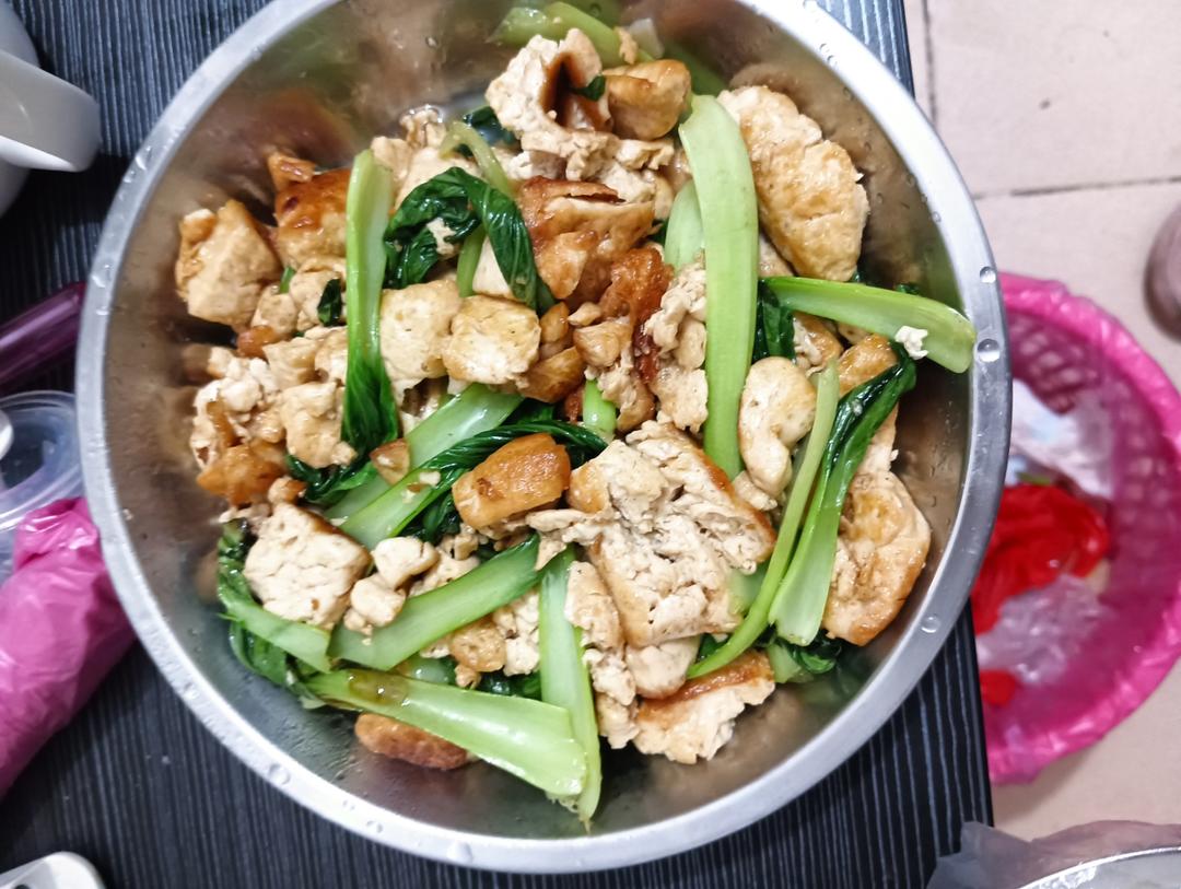 好吃的家常青菜豆腐