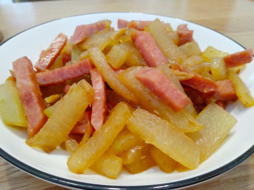 冬瓜炒火腿