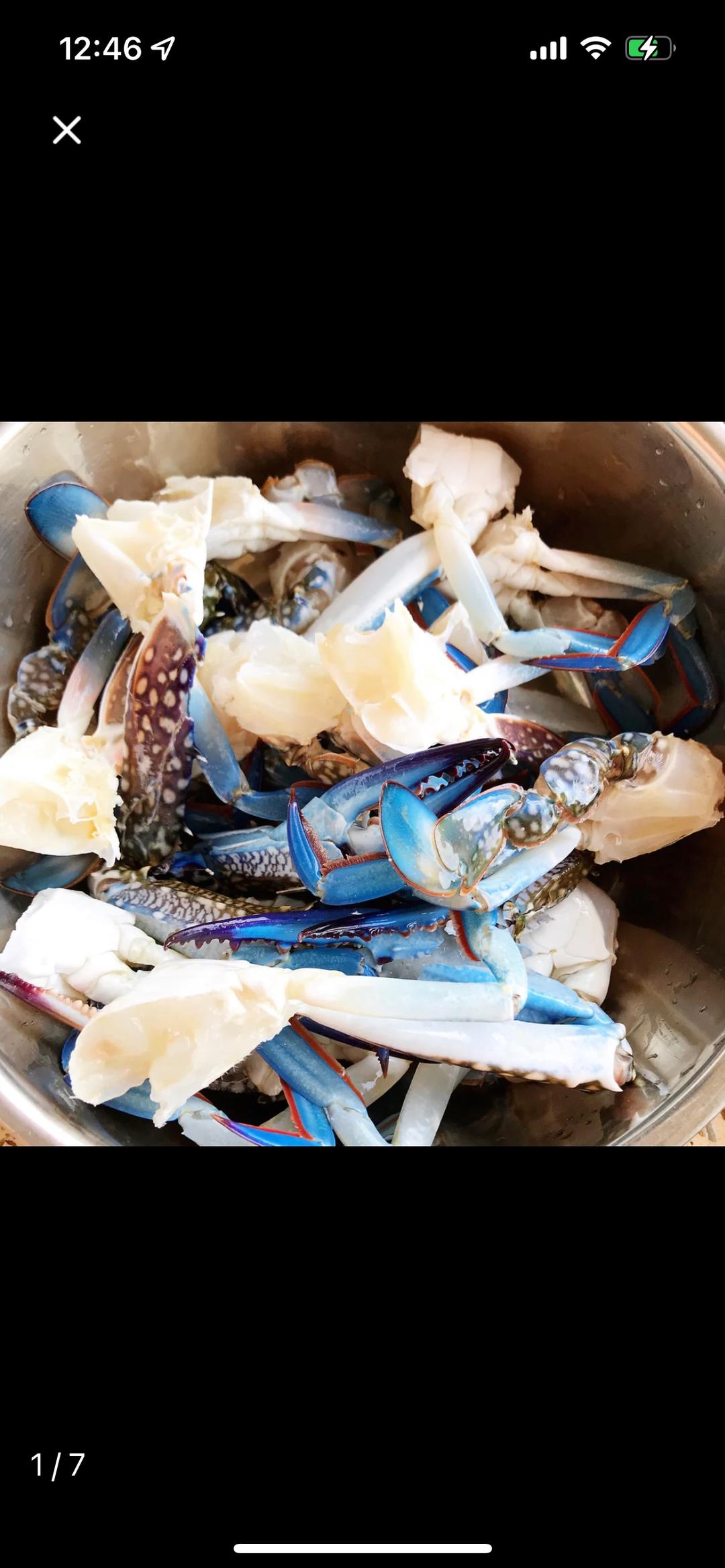 香辣干锅兰花蟹的做法 步骤1