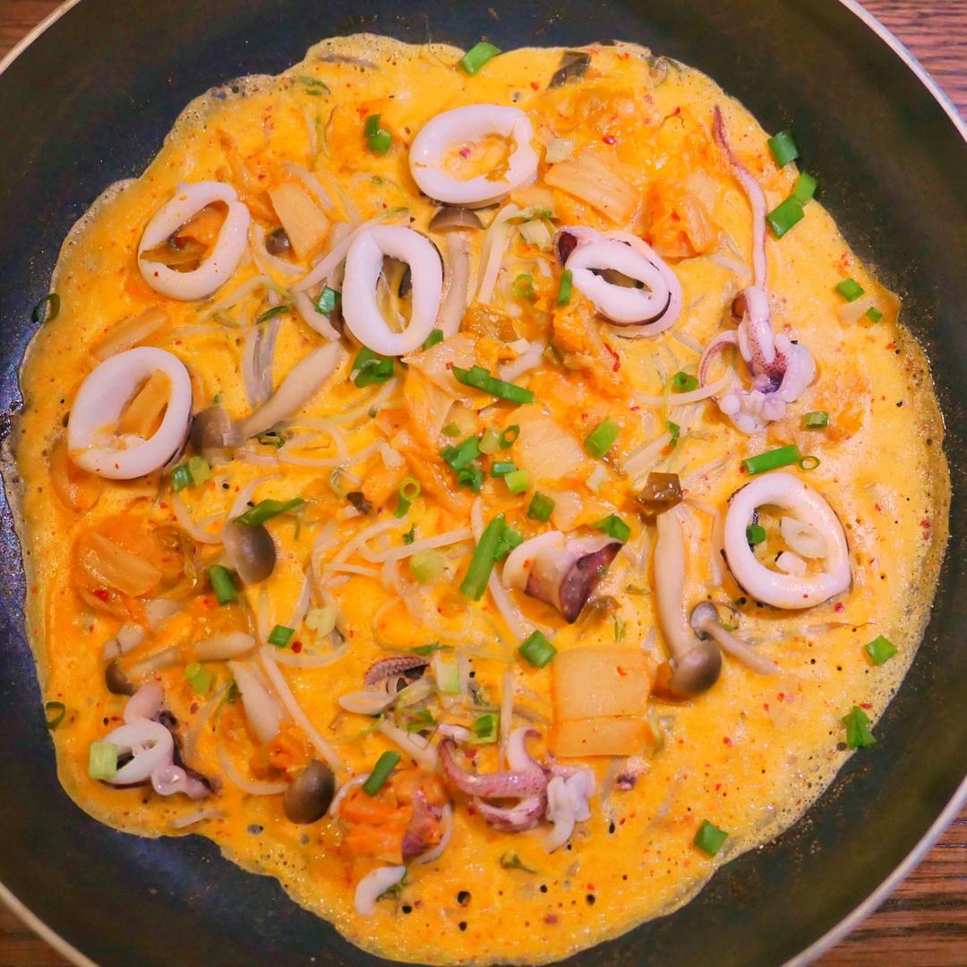 韩式海鲜煎饼