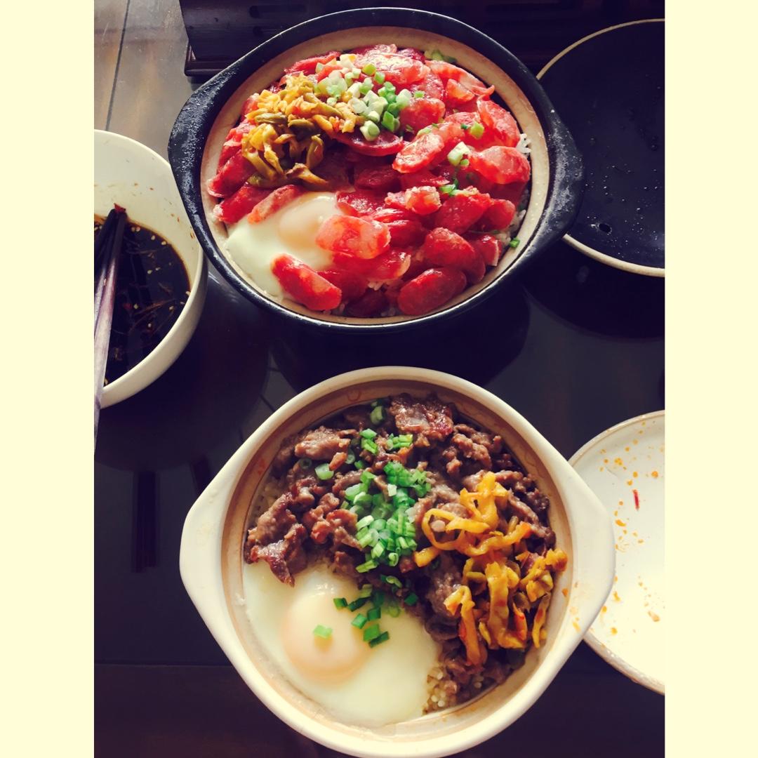 香肠煲仔饭